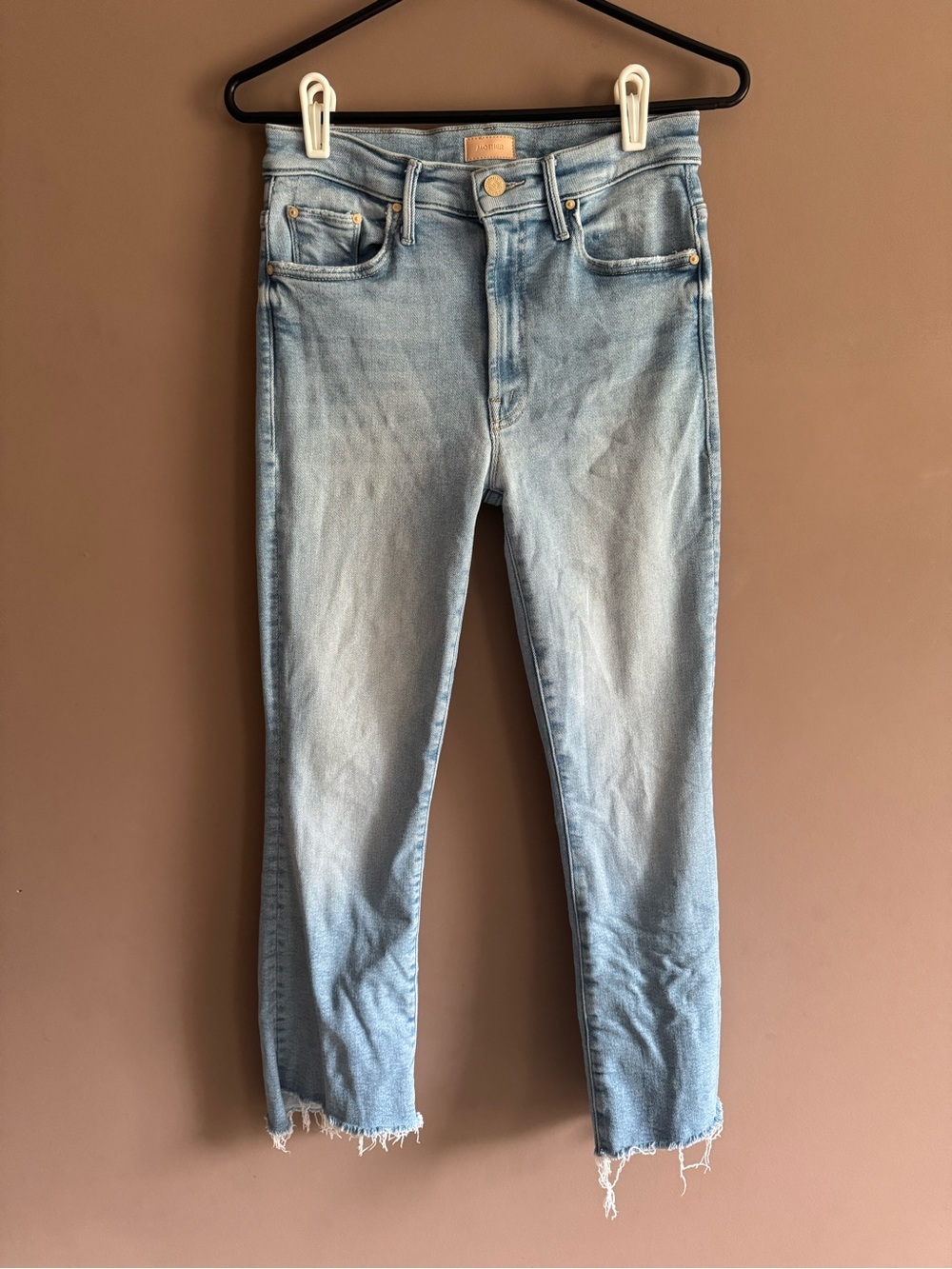 MOTHER The Insider Crop Step Fray Jeans